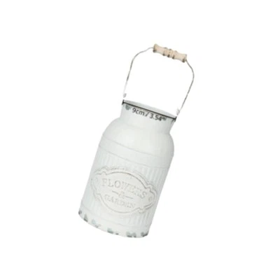Milk Jug Vase Metal Rustic Decorative Metal Flower Jug for Home Office Table - Image 1 of 4