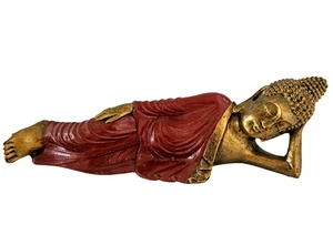 🕉 Beautiful Sleeping / Reclining Budda Statue. Karma. Peace. Free Post!  🕉️ - Picture 1 of 7