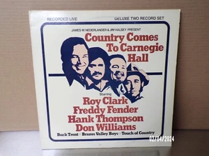 Country Comes to Carnegie Hall 2-LP Vinyl Roy Clark Freddy Fender / VG - Picture 1 of 4