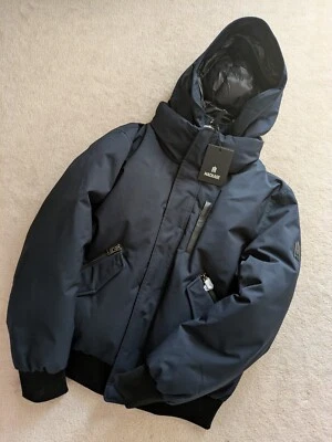 [NWT] Mackage Dixon 2-In-1 Down Bomber Jacket in Navy, 42 - Image 1 of 4