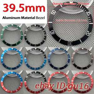 Watch Bezel Aluminum Material Insert 39.5mm Fit Corgeut mens Casual Watch P836 - Picture 1 of 18