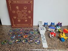 Yo-Kai Watch Lot Medals (23) Action Figures (8) Electronic Watch Medallion Book