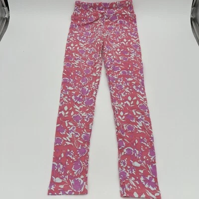 Leggins LuLaRoe Tween Niñas Floral Rosa, Púrpura y Blanco Foto 1 de 3