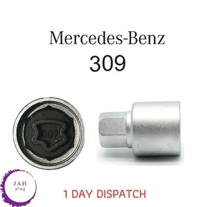 17mm Roue Vis Verrouillage Sécurité Boulon Clé Numéro 309 Prise pour Mercedes - Bild 1 von 6