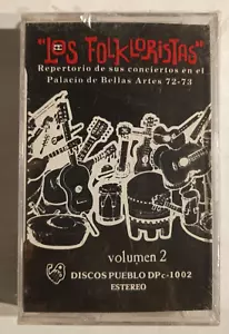 LOS FOLKLORISTAS -REPERTORIO DE SUS CONCIERTOS VOLUMEN 2- MEX TAPE ALBUM, FOLK - Picture 1 of 2