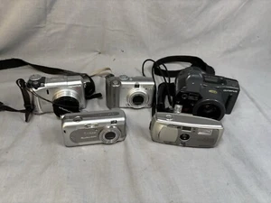 Canon Olympus Camera Bundle Power shot A420 A85 Az-300 *ALL FAULTY/NOT WORKING* - Picture 1 of 18