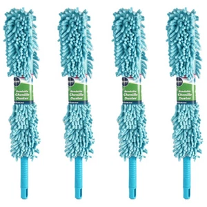 4x kemasi Multipurpose Bendable Chenille Duster Bathroom Kitchen Cleaning - Picture 1 of 3