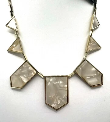 Collar House of Harlow 1960 chapado en oro 5 estaciones madreperla Foto 1 de 4