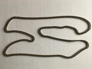 Panzerkette Edelstahl silbern 88cm lang 40g schwer 10mm breit Vintage Halskette - Bild 1 von 2