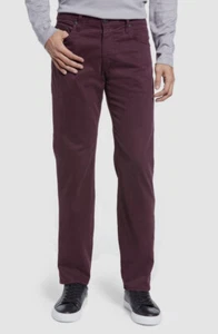 $288 AG Adriano Goldschmied Men's Red Slim Fit Tapered Leg Pants Size 30W 34L - Picture 1 of 6