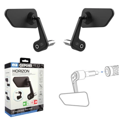 Espejo retrovisor derecho izquierdo universal para moto Oxford Horizon Foto 1 de 4