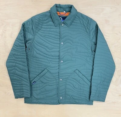 Penfield Mens Cahoon Quilted Jacket– Dark Forest Green Coach Coat - Image 1 of 2