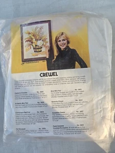 Cesta de otoño Artcraft Concept Crewel bordada #3601 años 70 - exclusiva de anfitriona - Imagen 1 de 5