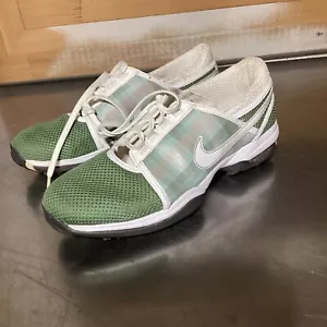 Nike Air Women's Size 8.5 Golf Sneakers Shoes Green/White Plaid 317620-311 - Picture 1 of 8