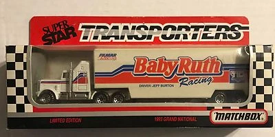 Jeff Burton Baby Ruth Matchbox Super Star Transporter 274 1993 #1           Foto 1 de 2