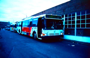 ORIGINAL KODACHROME SLIDE NJ TRANSIT BUS FLXIBLE METRO #1816 A. C. SIGN 3/31/01 - Picture 1 of 1