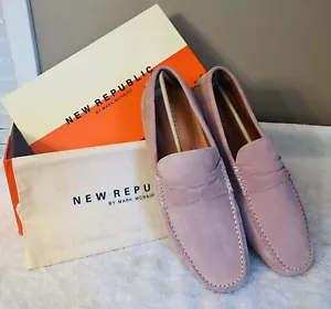 Men's New Republic Mark McNairy Size 12 US Dusty Pink Leather Driving Loafer - Picture 1 of 10