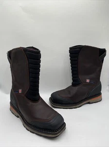 Cody James Men's Pull-On Insulated Work Boots Comp Toe Brown Size 13D - Picture 1 of 8