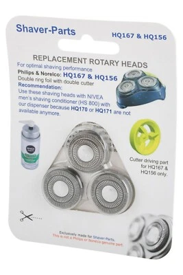 Philips testine lame rasoio HQ156 HQ167 HQ5615 HQ5616 HQ5620 HQ5655 HQ56 - Immagine 1 di 2