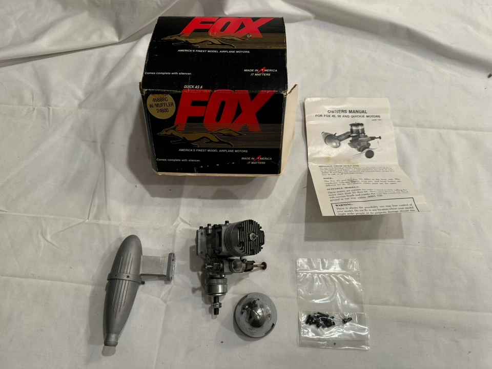 FOX 24600 45 BBRC  W/ Muffler Model Aircraft Motor - Image 1 of 4