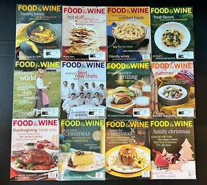 Lot 12 Issues Vintage Food & Wine Magazines 1999 2000 2001 2002 Gourmet Cooking - Imagen 1 de 24