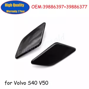 1 par de tapas de boquilla de lavadora para faros delanteros L + R para Volvo S40 V50 - Imagen 1 de 3