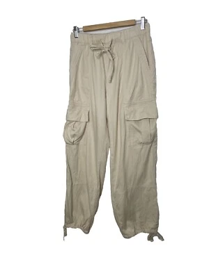 Привычный размер S грузовой общего назначения брюки женщин хаки желтовато-коричневый карманы тянуть на - Изображение 1 из 4