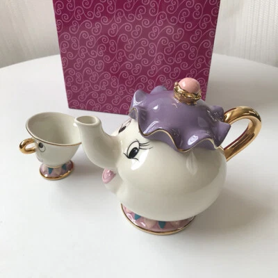 NEW Beauty and the Beast Mrs Potts Chip Teapot Mug Set Cartoon Cup Gift - Image 1 of 4