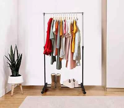 Stand appendiabiti da terra attaccapanni abiti 155 x 80 x 42mm doppio - Immagine 1 di 3