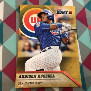 #156 AddisonRussell Cubs 2016 Topps BUNT 5X7 übergroßes Gold 10/10 hergestellt - Bild 1 von 2