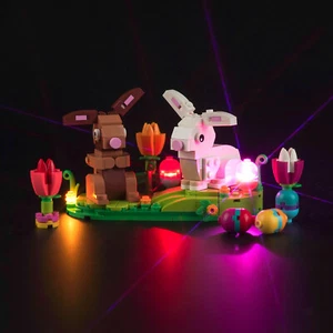 Kit de Luz LED BrickBling para LEGO Conejos de Pascua Pantalla 40523 Modelo Hágalo usted mismo Decoración - Imagen 1 de 13