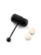 Bk personnel massager /vibrator Vibrating Tongue Bar Ring +Buckle
