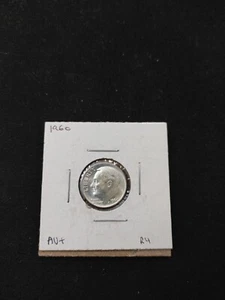 1960 Roosevelt Dime AU+ - Picture 1 of 5