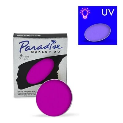 Pintura facial e corporal Mehron Paradise Makeup AQ neon brilho UV tamanho profissional - Imagem 1 de 4
