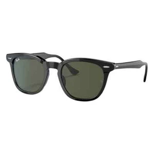 Ray Ban Hawkeye Sunglasses RB2298 901/31 Black Frame W/ Green Lens 50-21-145 - Picture 1 of 6