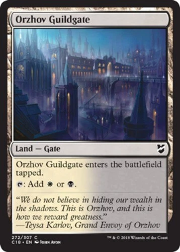 Orzhov Guildgate ~ Lightly Played Commander 2018 MTG Magic UltimateMTG Land Card - Image 1 of 1