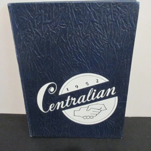 1952 CENTRAL HIGH SCHOOL YEARBOOK.  Centralian.  Kansas City, MO.  Free Shipping - Picture 1 of 3