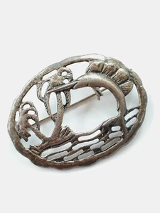 Vintage sterling silver Marlin brooch 925, 11 grams  - Picture 1 of 3