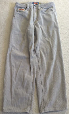 Empyre Corduroy Pants Adult 28 Gray Baggy Skater Straight 5 Pocket Grunge Y2K - Image 1 of 4