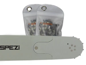 Schwert + 2 Ketten passend für Husqvarna 3120 75 cm 3/8" 98 TG 1,5 mm Sägekette - Bild 1 von 3