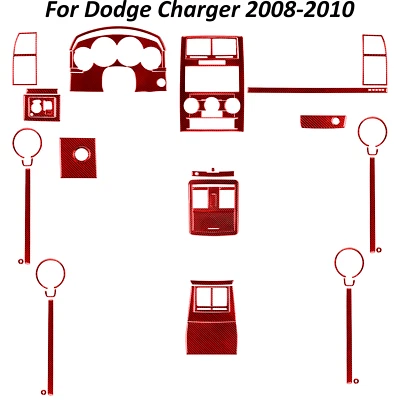 63Pcs Real Carbon Fiber Full Kits Interior Trim For Dodge Magnum Charger 08-10 Foto 1 de 4