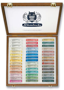 Schmincke Soft Pastel Set - 45 LANDSCAPE Colours - Wooden Presentation Box Set