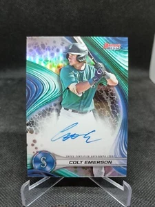 Colt Emerson #B24-CE Refractor Auto Seattle Mariners 2024 Bowman's Best Rookie - Picture 1 of 1
