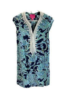 Vestido túnica Lilly Pulitzer Madia marea alta buceo doo playa Florida talla XS - Imagen 1 de 9