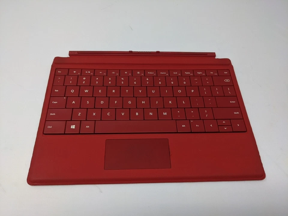 Microsoft Surface 3 Type Ultra-thin Cover/Keyboard - Red (1654) - Tested - Image 1 of 4
