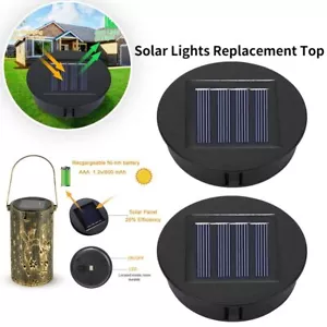 Caja de luz LED redonda de repuesto con energía solar para jardín para lámpara de linterna✨ - Imagen 1 de 14