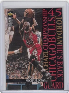 Tarjeta de baloncesto 1995 UD Collectors Choice #M4 Michael Jordan - NrMt-Mt - Imagen 1 de 2