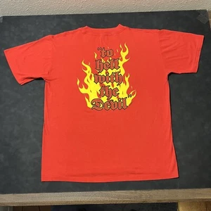 Vintage Stryper Shirt Isaiah To hell with the devil 1980s Living Epistles Slayer - Picture 1 of 11