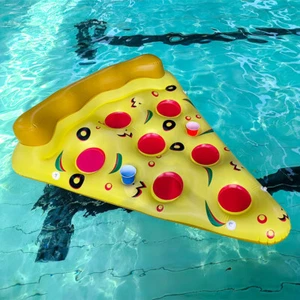 70*59" Pizza Swimming Floats Inflatable Pool Raft Float Swim Ring For Adults Kid - Bild 1 von 5