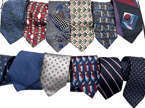 Corbata Hombre 100% Seda (Lote de 12) Excelentes Marcas. - Imagen 1 de 18